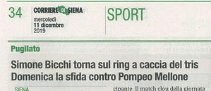 Corriere di Siena 2019-12-11