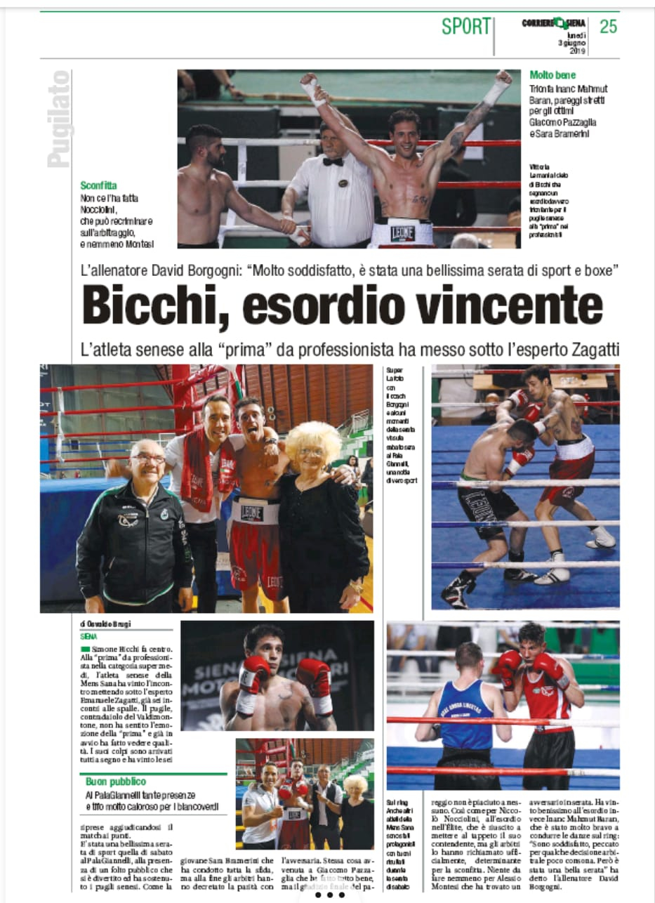 Corriere di Siena 03/06/2019